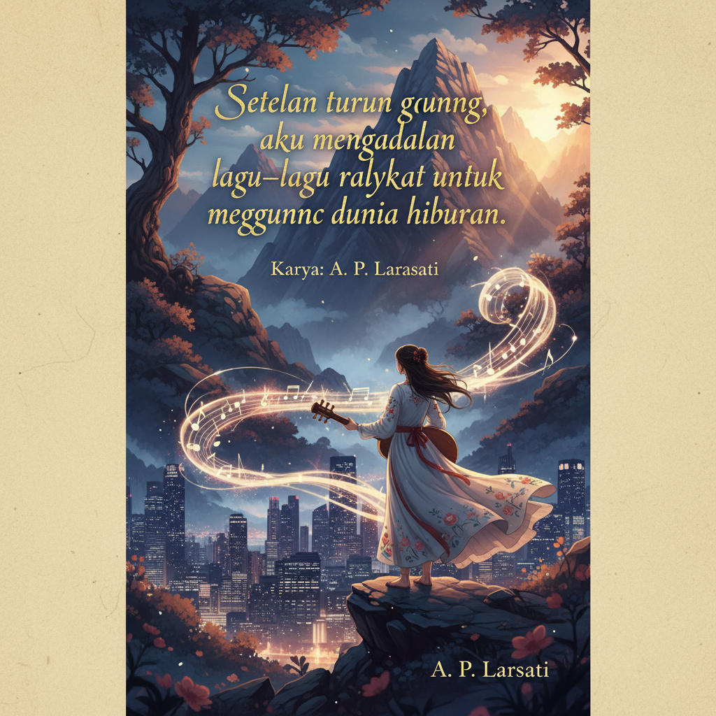 Setelah turun gunung, aku mengandalkan lagu-lagu rakyat untuk mengguncang dunia hiburan.